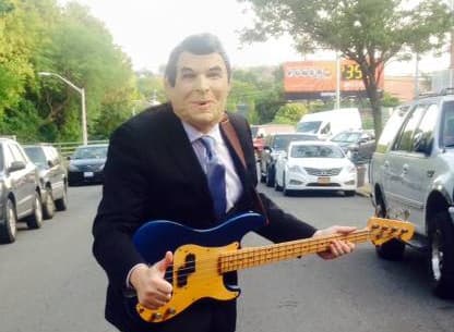 Andrew plays bass (and other things too)